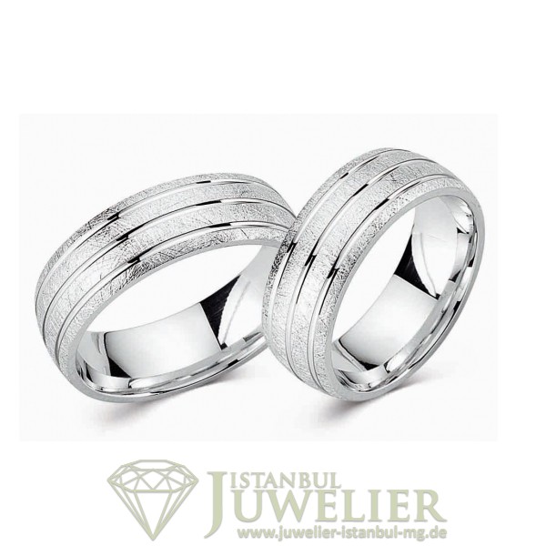 Juwelier Istanbul in Moenchengladbach Cilor Kollektion Silber Trauringe G060